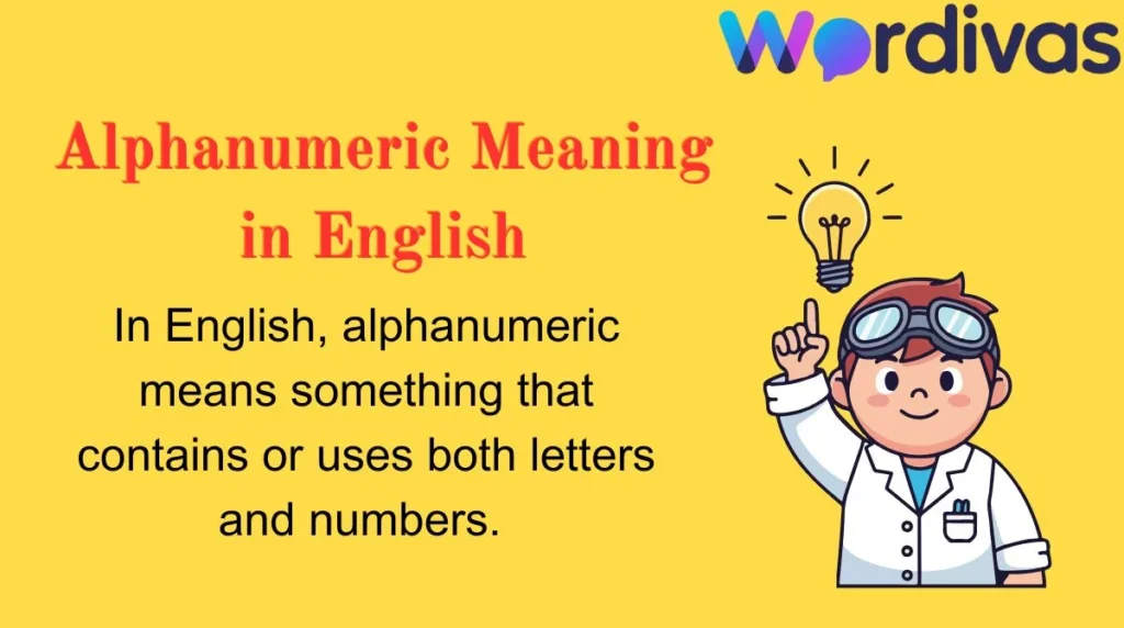 Alphanumeric Meaning in English