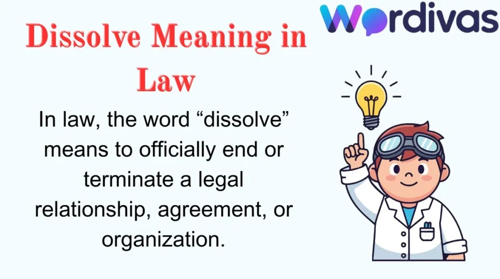 Dissolve Meaning in Law