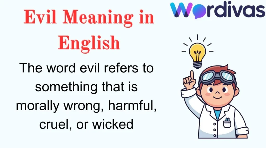 Evil Meaning in English