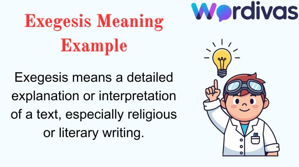 Exegesis Meaning Example