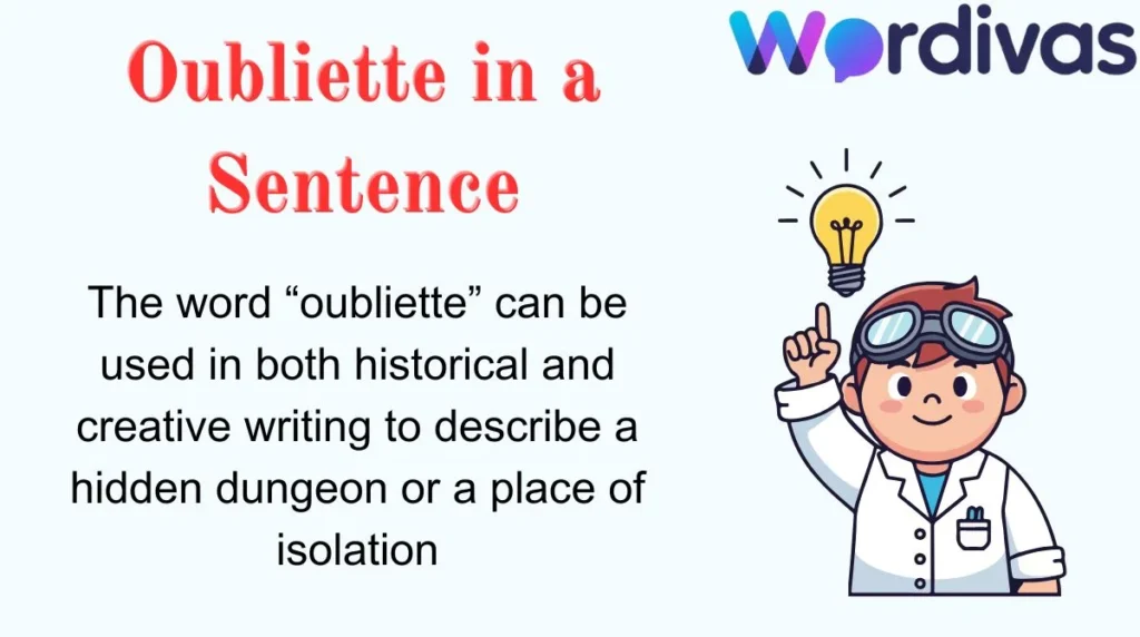Oubliette in a Sentence
