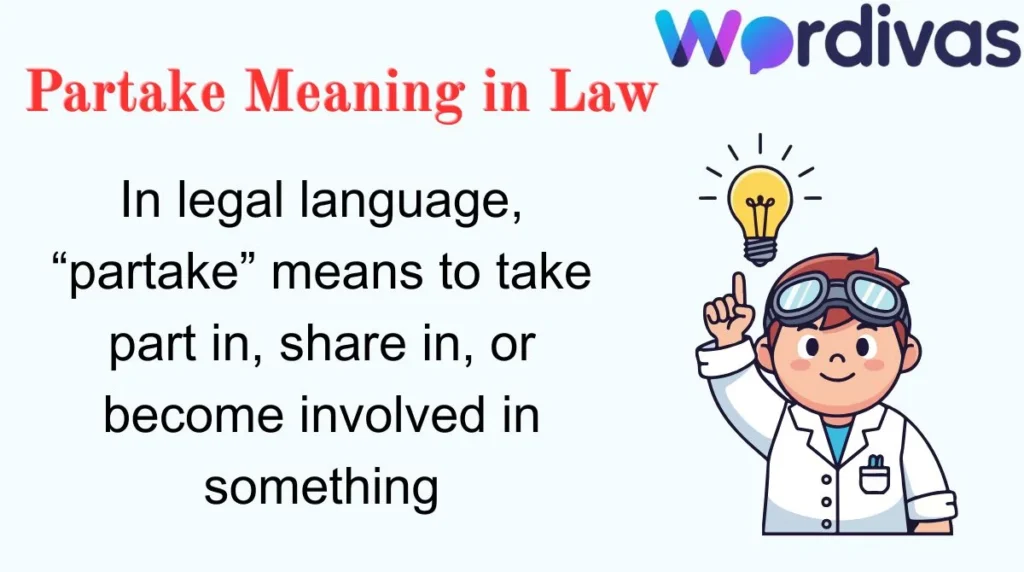 Partake Meaning in Law