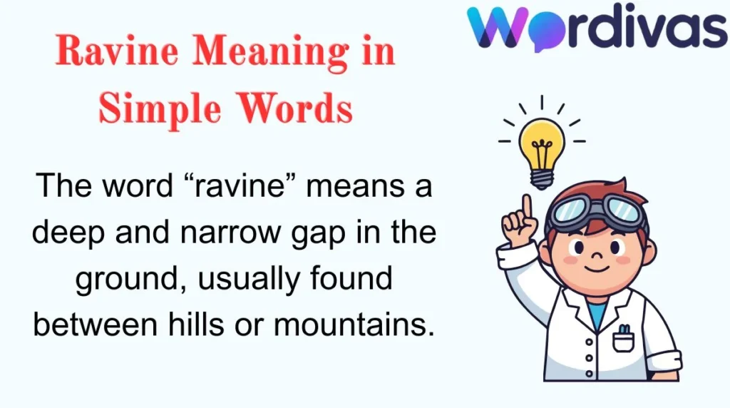 Ravine Meaning in Simple Words