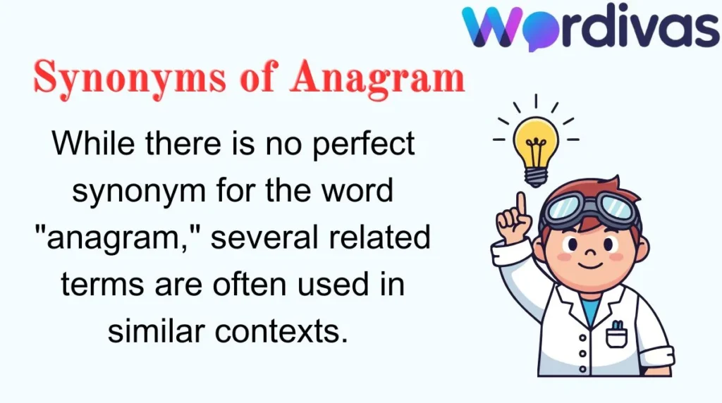 Synonyms of Anagram
