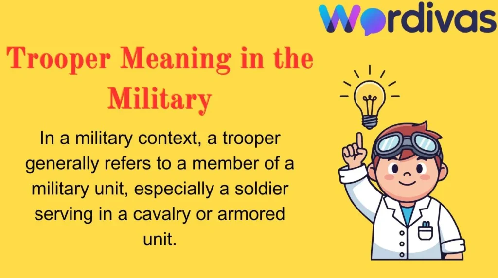 Trooper Meaning in the Military