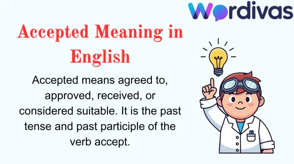 Accepted Meaning in English