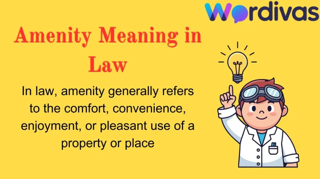 Amenity Meaning in Law