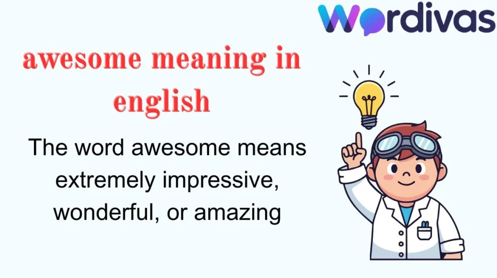 awesome meaning in english