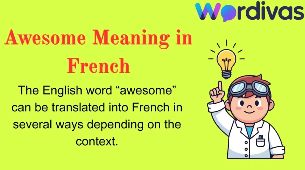 Awesome Meaning in French