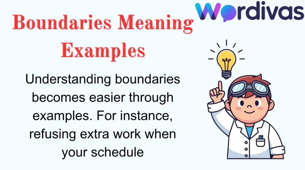 Boundaries Meaning Examples