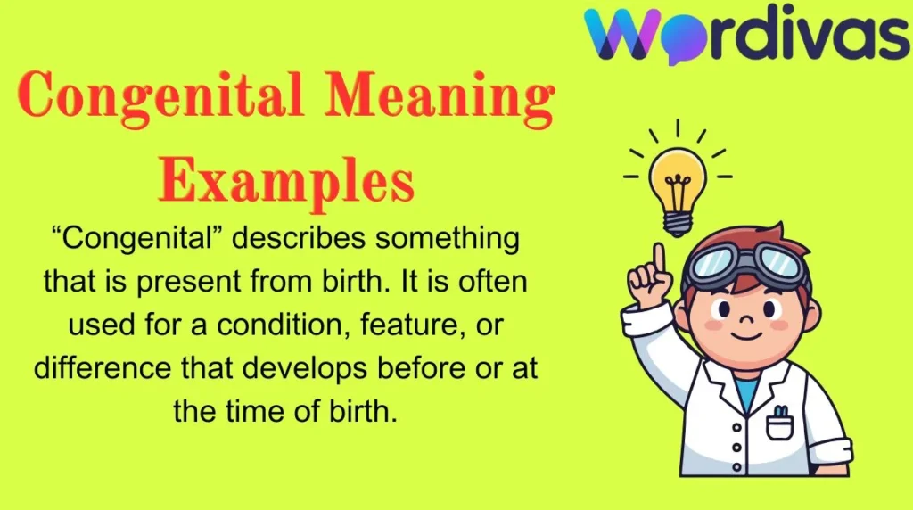 Congenital Meaning Examples