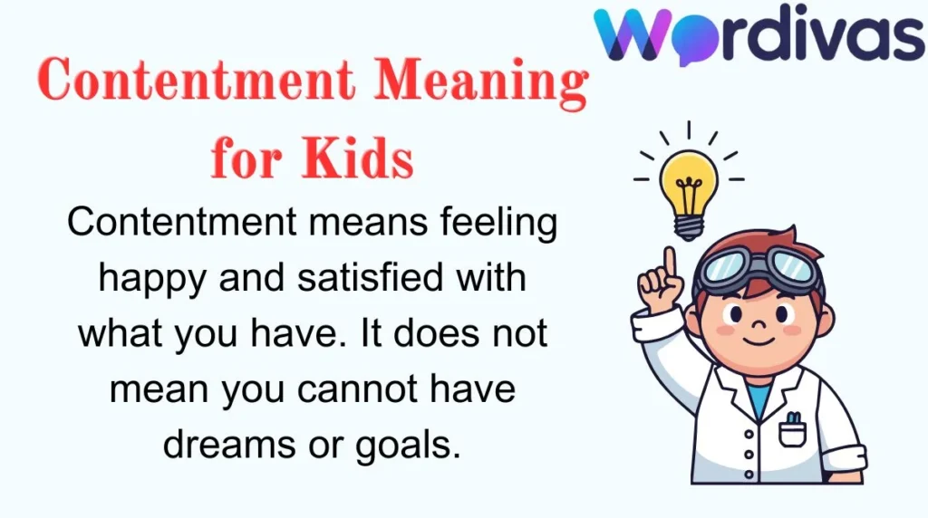 Contentment Meaning for Kids