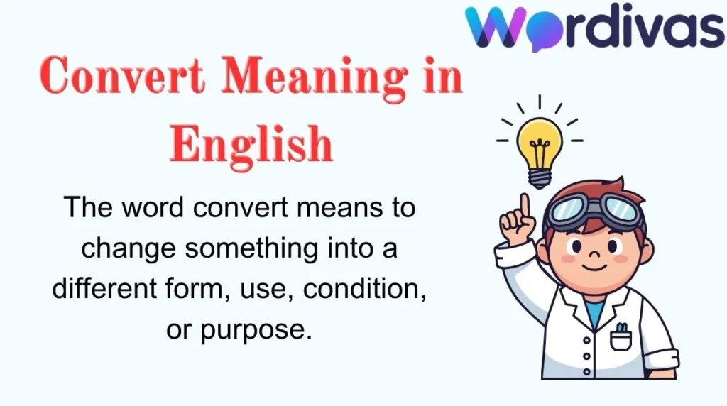 Convert Meaning in English