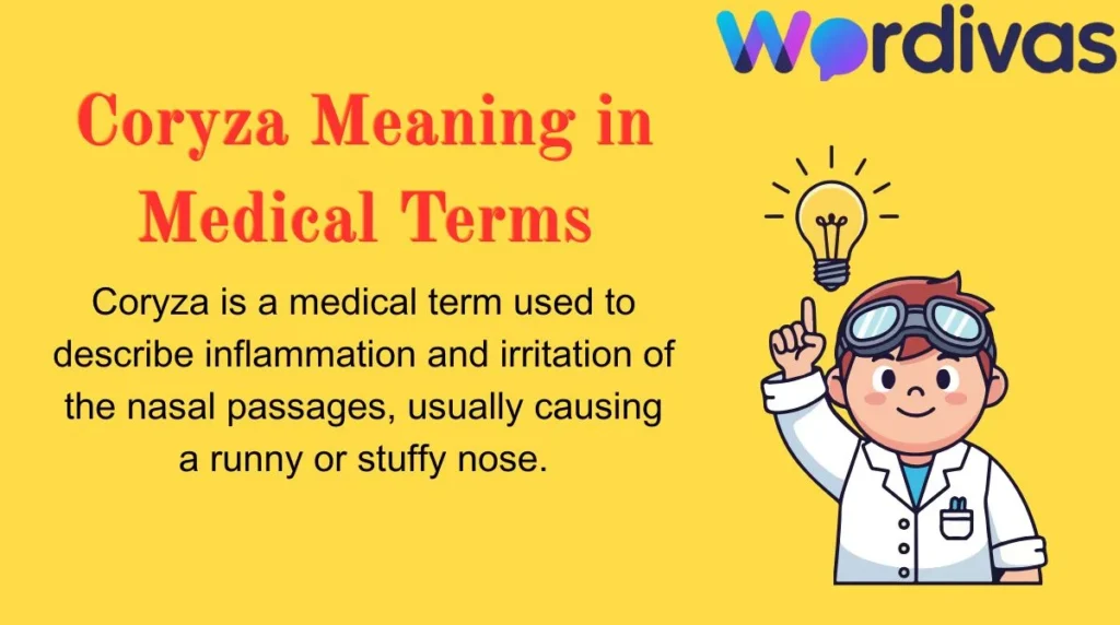 Coryza Meaning in Medical Terms