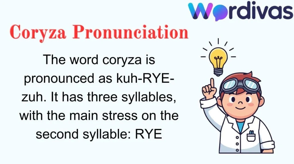 Coryza Pronunciation