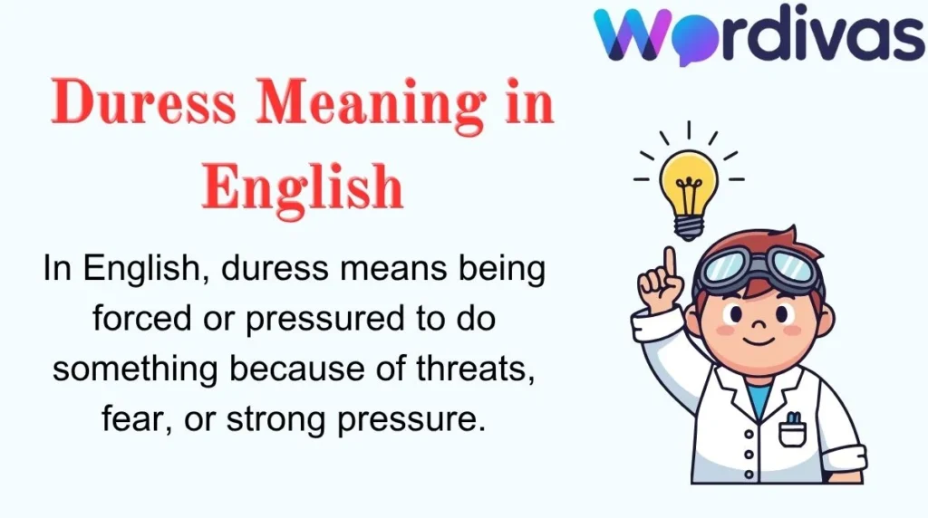 Duress Meaning in English