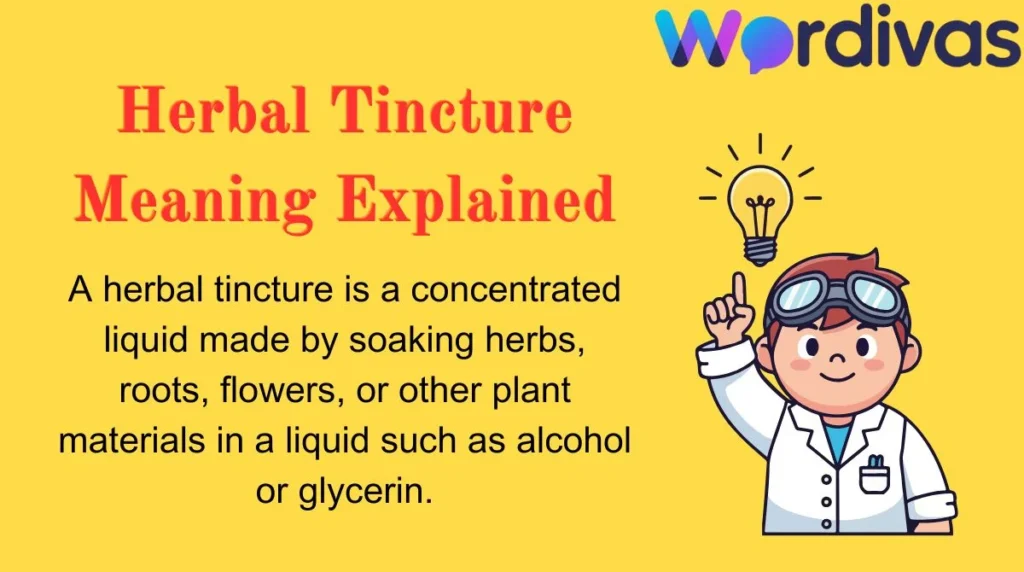 Herbal Tincture Meaning Explained
