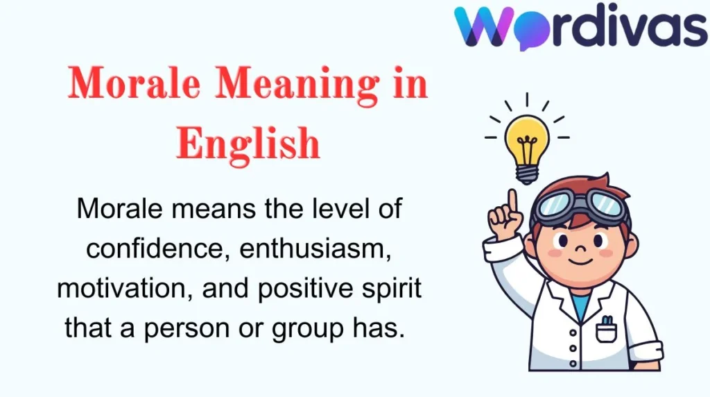 Morale Meaning in English
