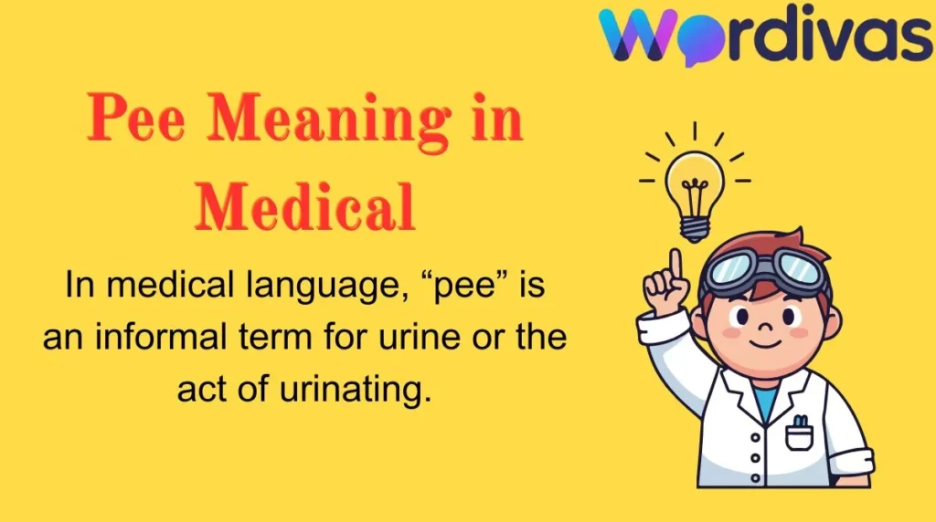 Pee Meaning in Medical