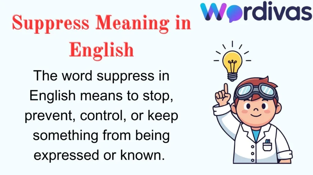 Suppress Meaning in English