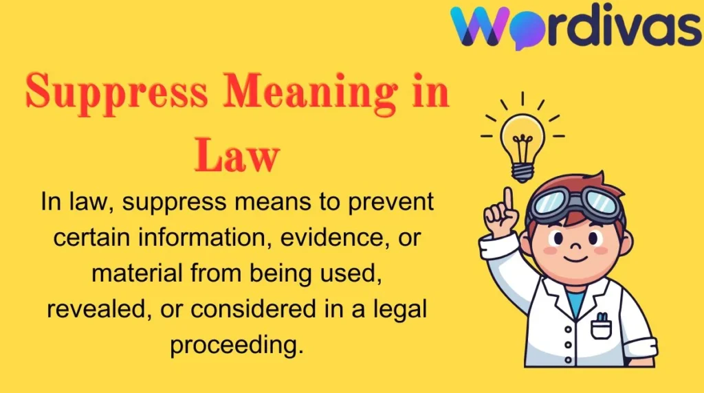 Suppress Meaning in Law