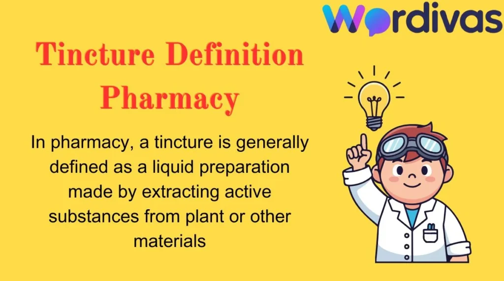 Tincture Definition Pharmacy