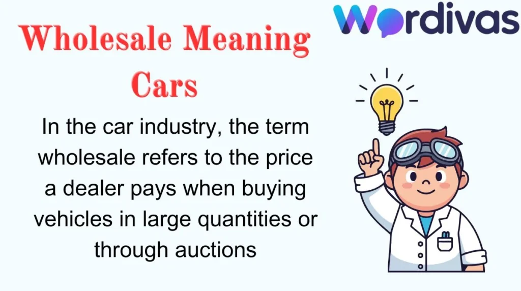 Wholesale Meaning Cars