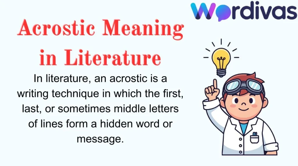 Acrostic Meaning in Literature