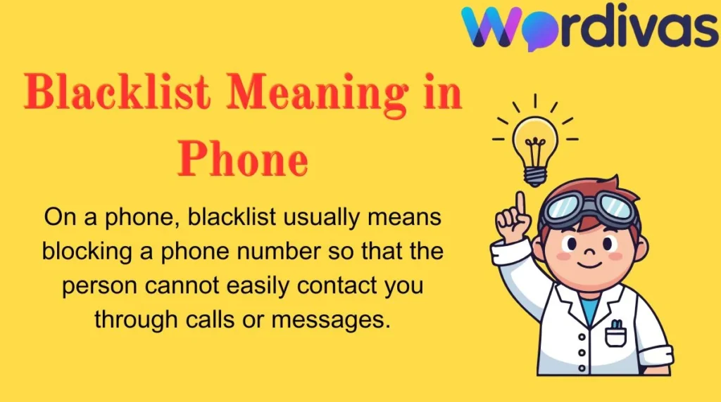 Blacklist Meaning in Phone