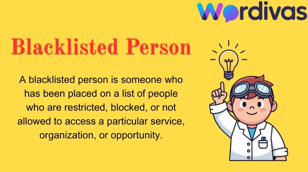 Blacklisted Person
