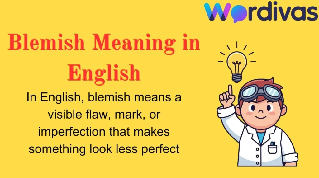 Blemish Meaning in English