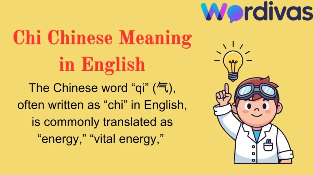 Chi Chinese Meaning in English