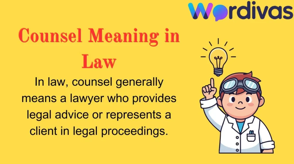 Counsel Meaning in Law