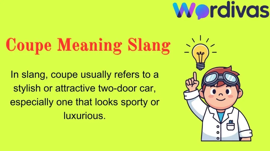 Coupe Meaning Slang