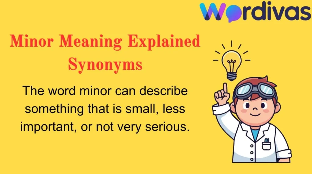 Minor Meaning Explained Synonyms