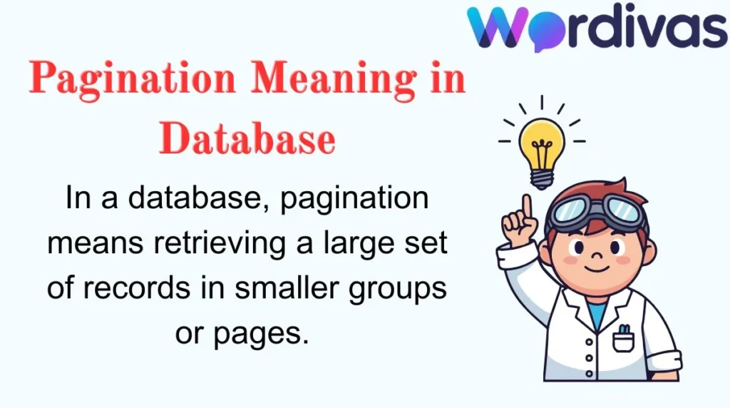 Pagination Meaning in Database