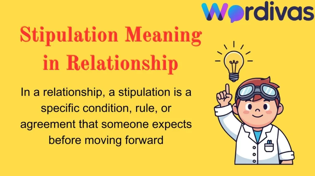 Stipulation Meaning in Relationship
