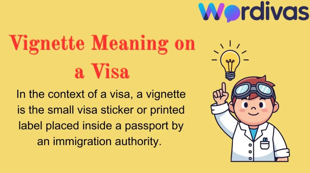 Vignette Meaning on a Visa