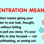 Concentration Meaning