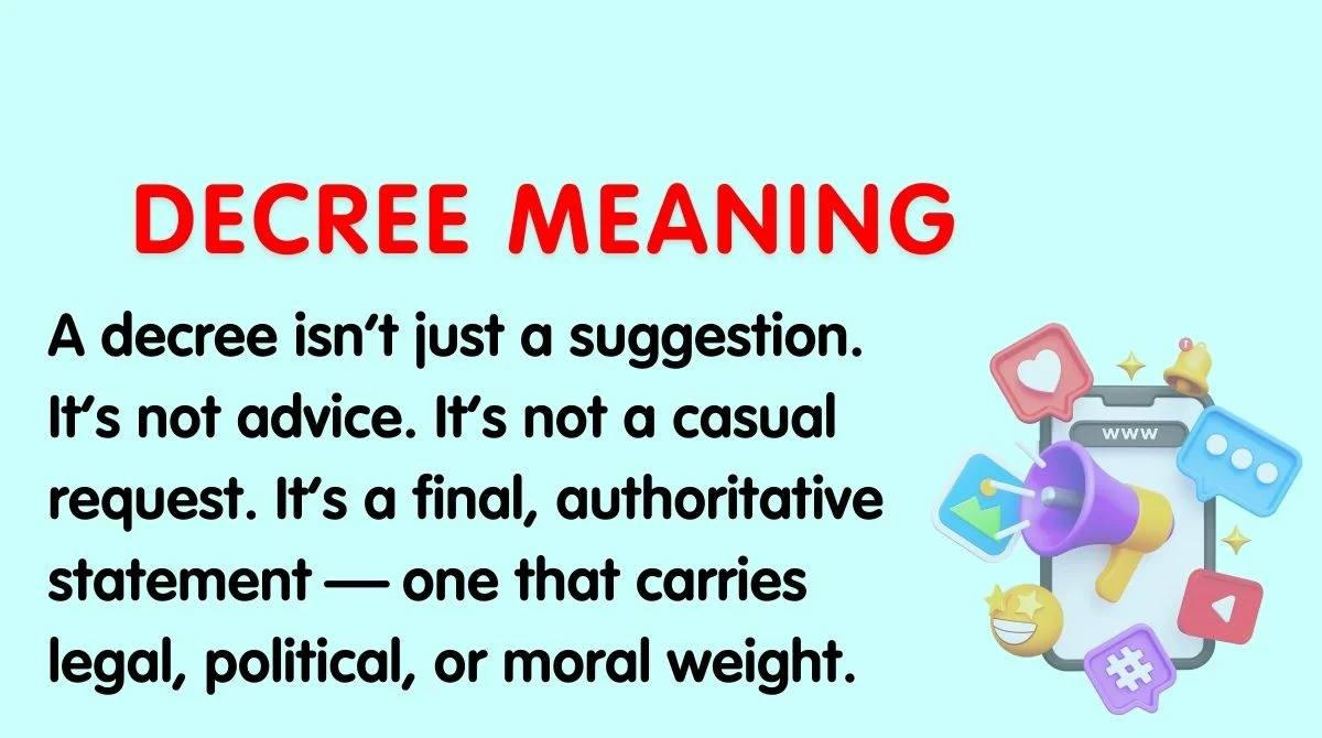 Decree Meaning