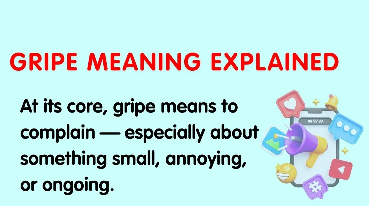 Gripe Meaning Explained
