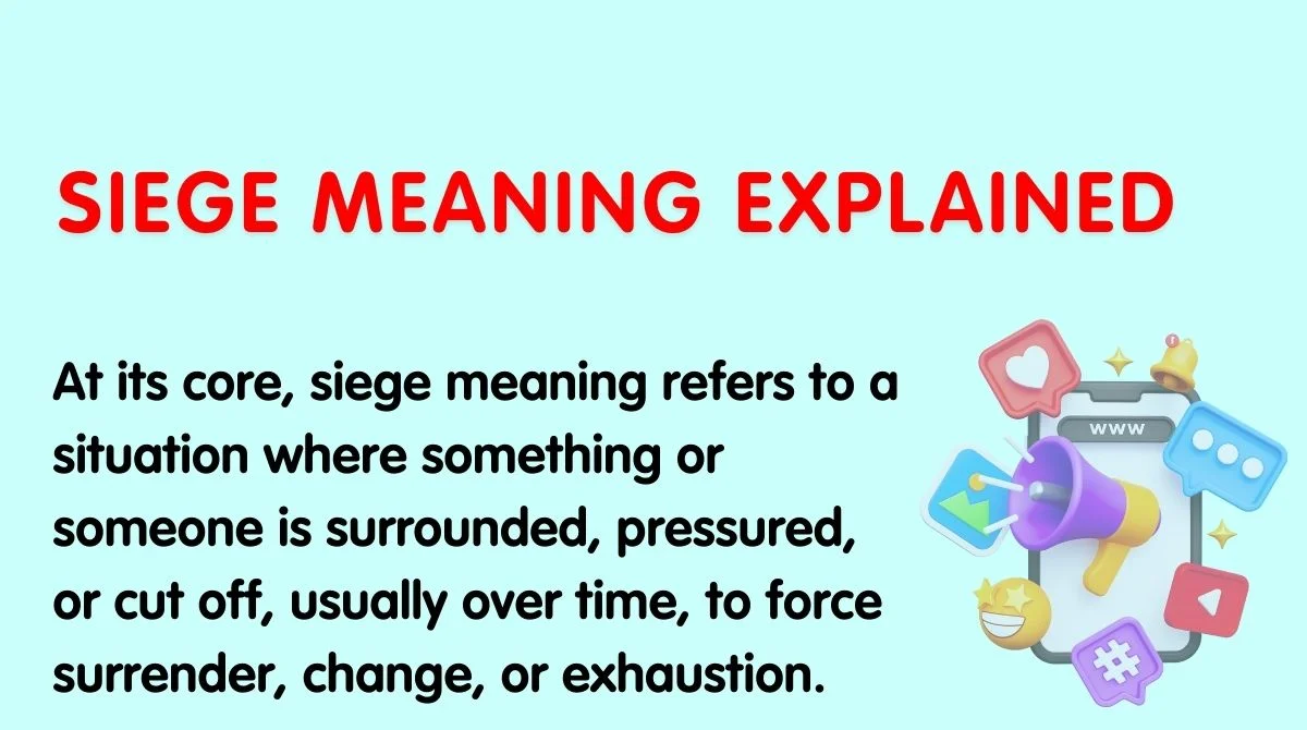 Siege Meaning Explained