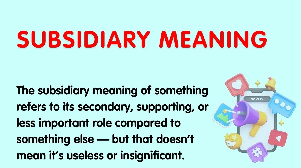 Subsidiary Meaning