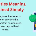 Amenities Meaning Explained Simply