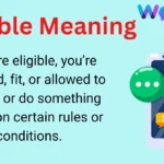 Eligible Meaning