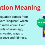 Equation Meaning