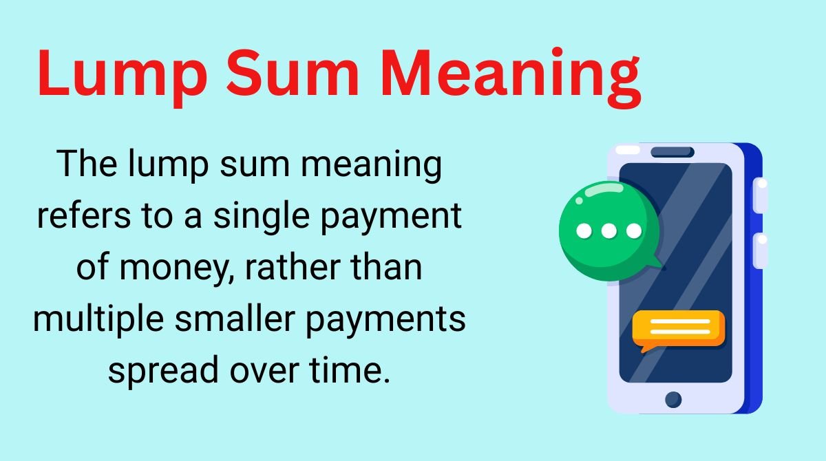 Lump Sum Meaning